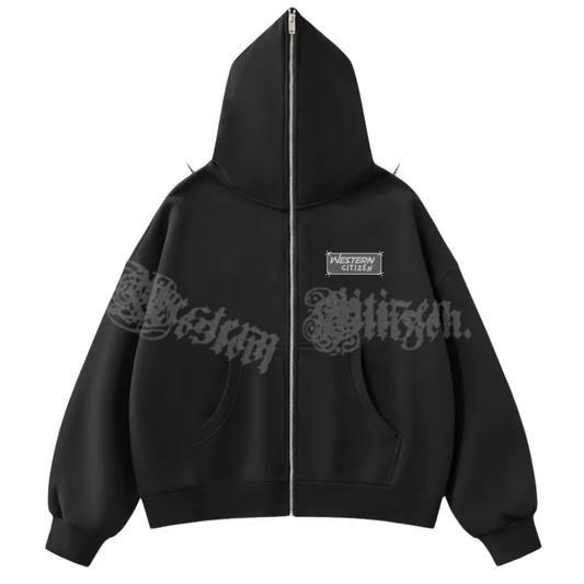 Spiked Full-Zip Hoodie