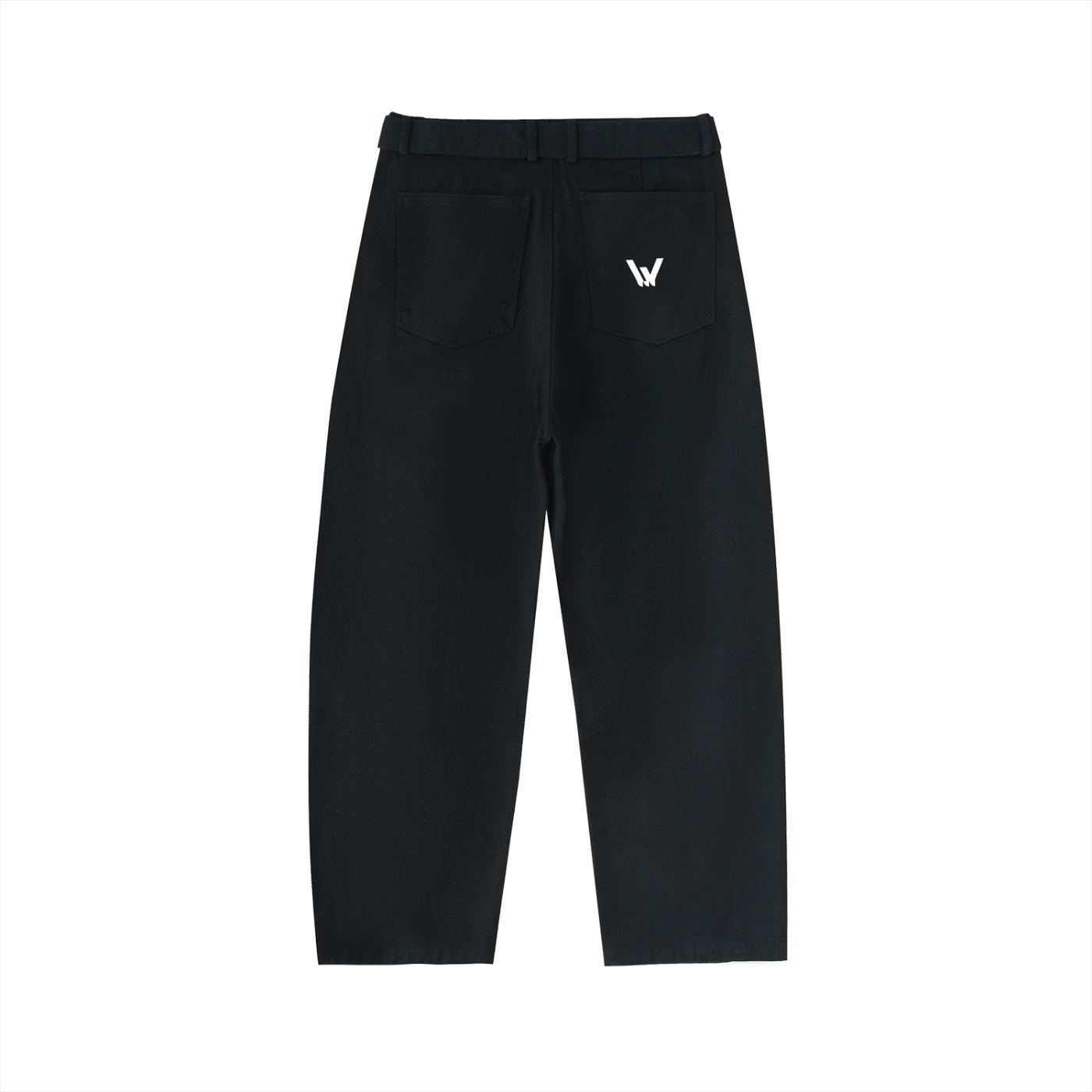 Belted Barrel-leg Chino Pants